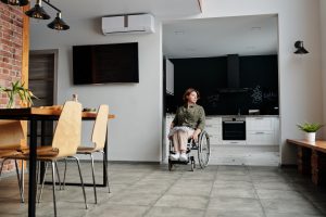 woman in wheelchair
