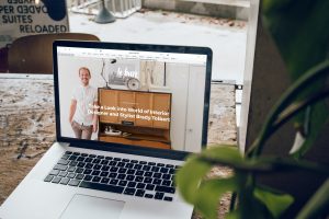 video on home page viewed on laptop