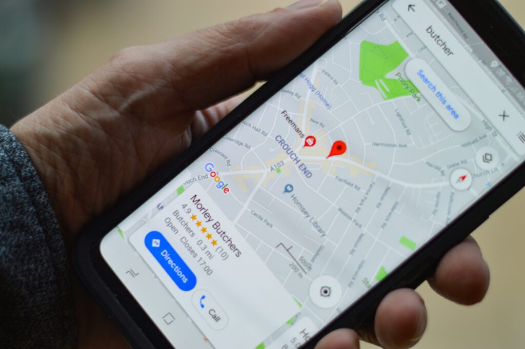map app on phone