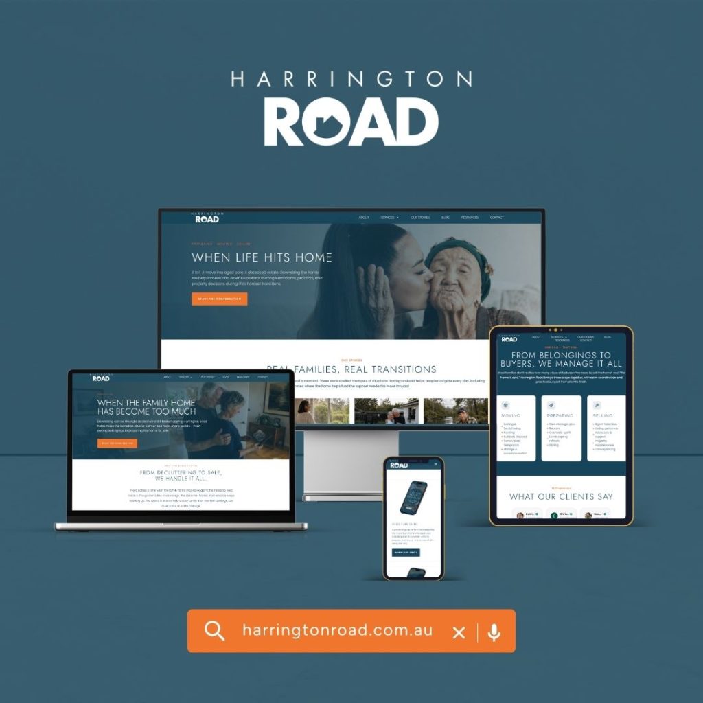 Harrington Road website displayed across desktop, tablet and mobile devices-42 digital